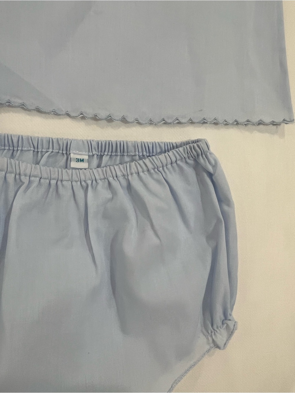 Feltman Brothers Classic Light Blue Diaper Cover Set with Rocking Horse Detail - Picture 5 of 6